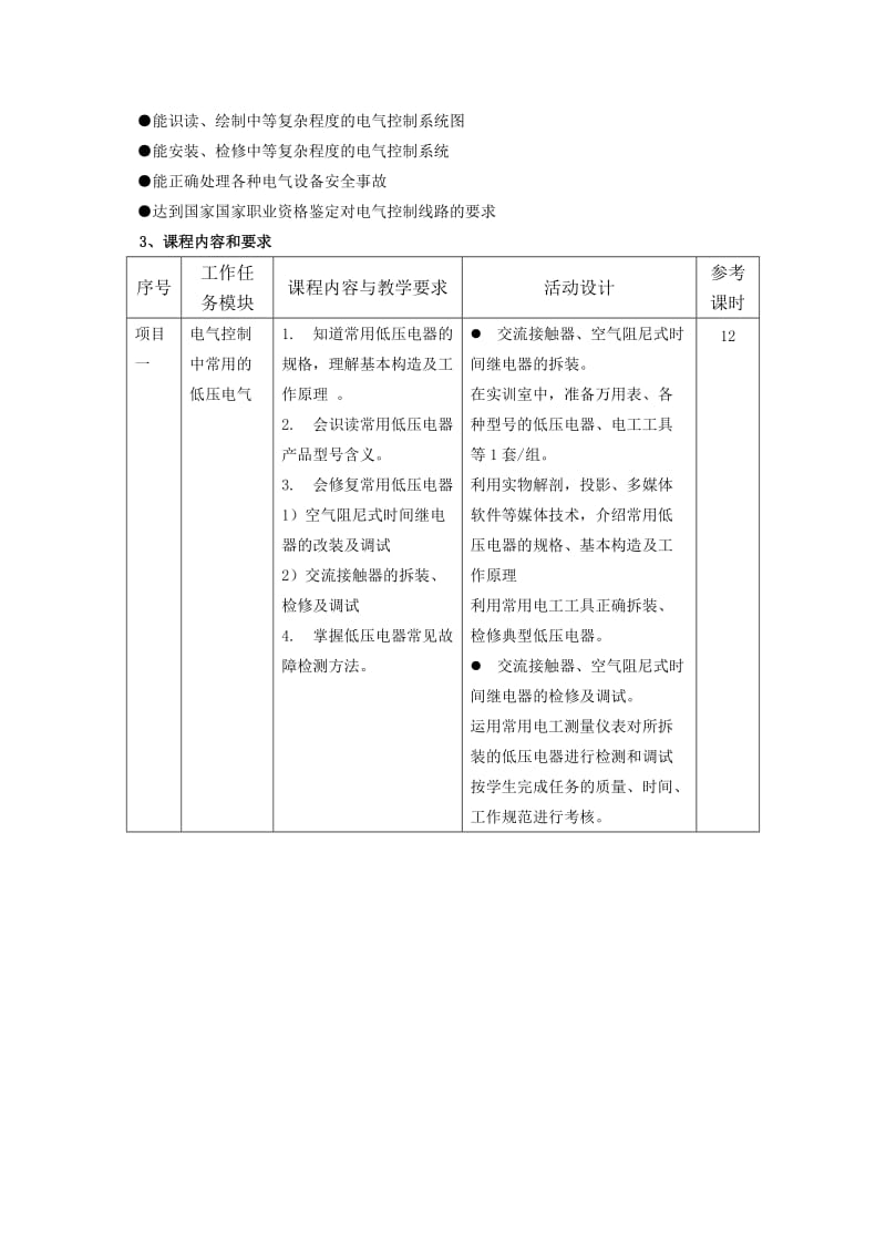 《机床电气控制》课程标准.doc_第2页