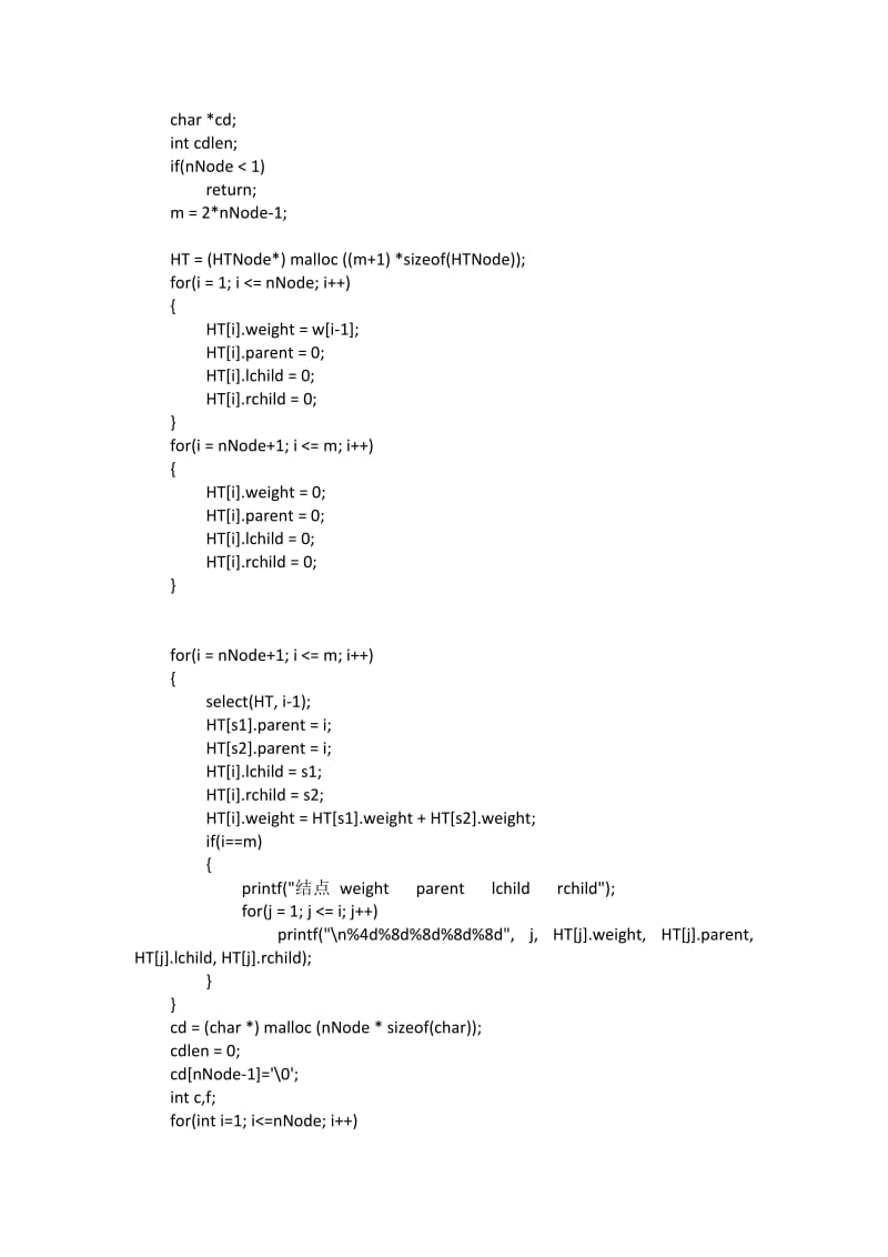 哈夫曼树C++实现.doc_第3页