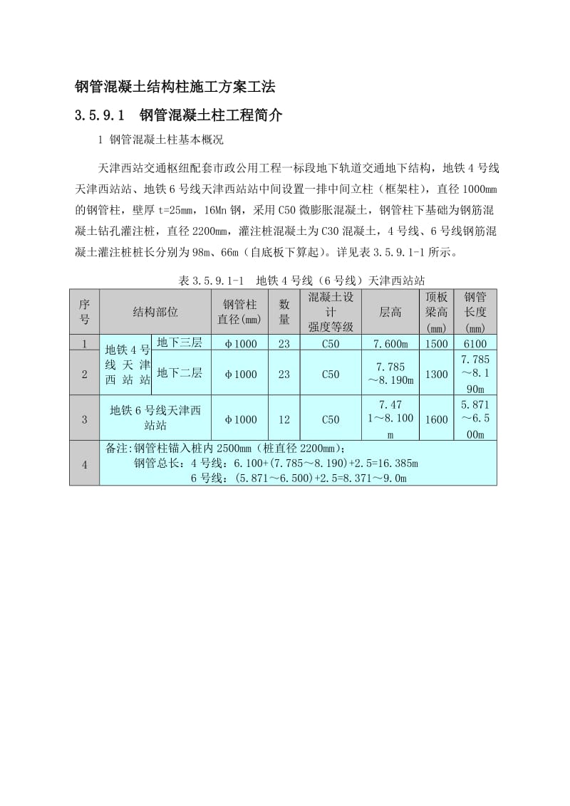 钢管混凝土结构柱施工方案工法.doc_第1页