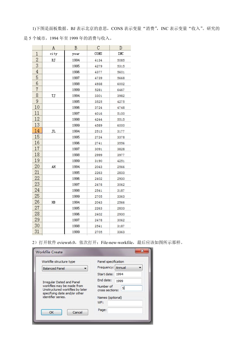 手把手教你将面板数据导入eviews.doc_第1页