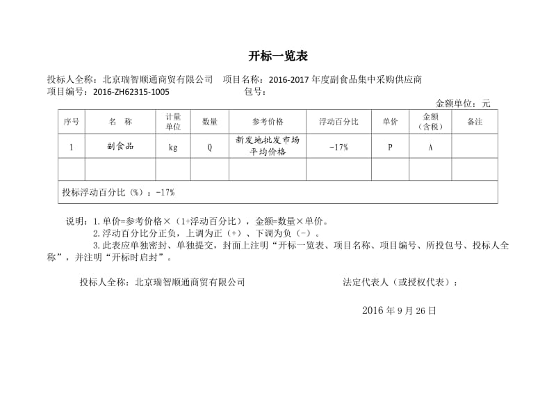 蔬菜水果投标文件.doc_第3页