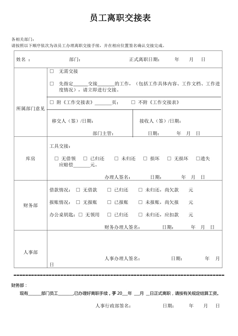 员工离职申请表.doc_第2页