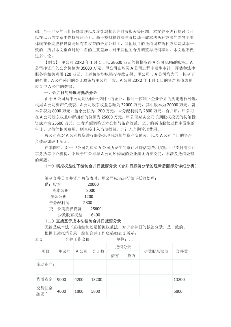 成本法编制合并报表.docx_第2页