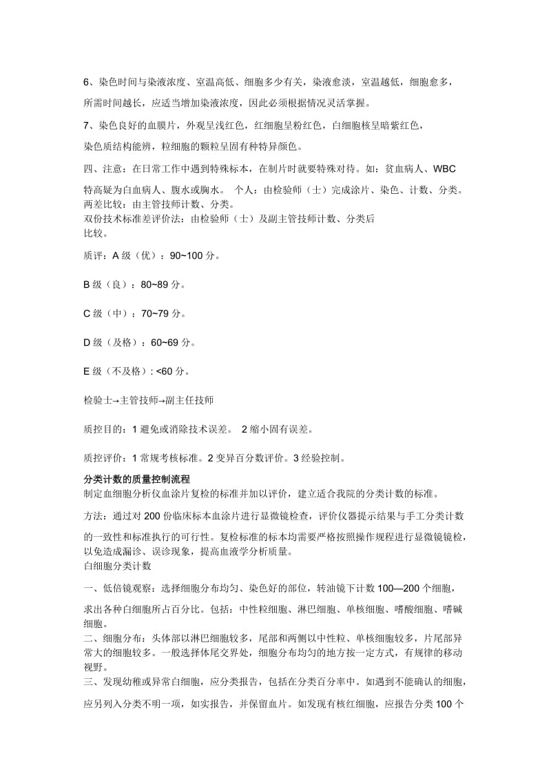 血涂片评价和分类计数的质量控制流程.docx_第2页