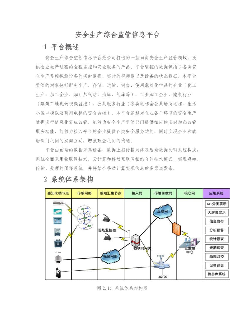 安全生产综合监管信息平台.doc_第1页