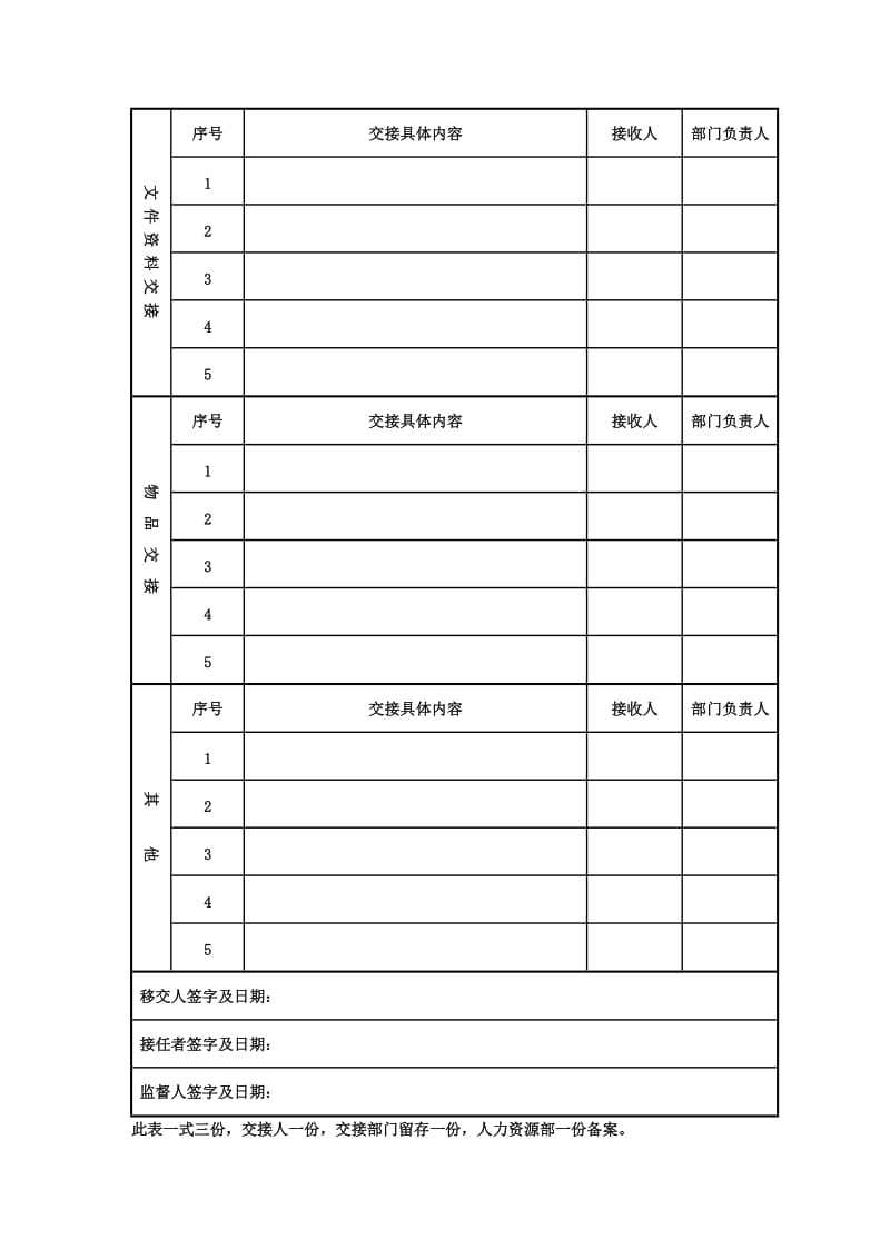 工作交接单模板.doc_第2页