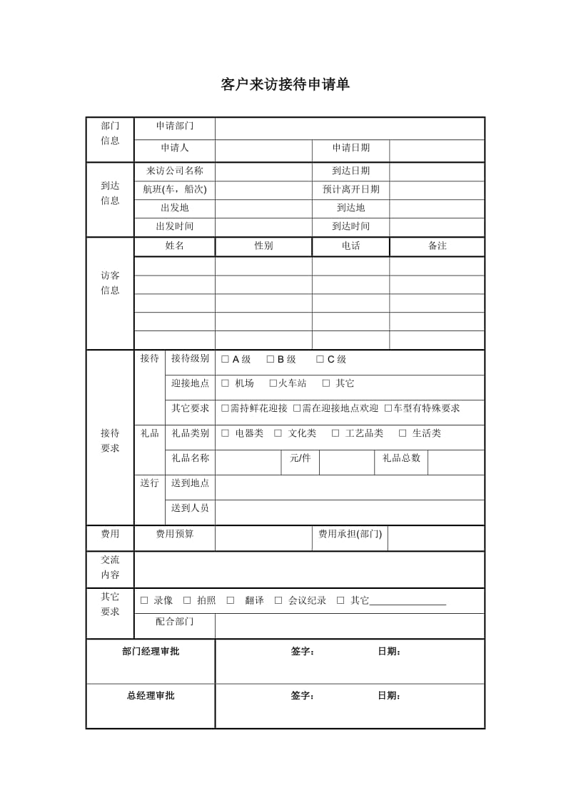 来访客户接待流程及标准.doc_第3页