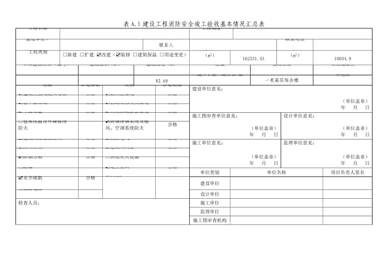 重庆市建设工程消防安全质量竣工验收表(范例).doc_第2页