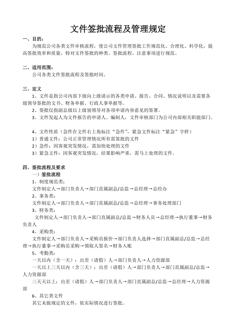 文件签批流程及管理规定.doc_第1页