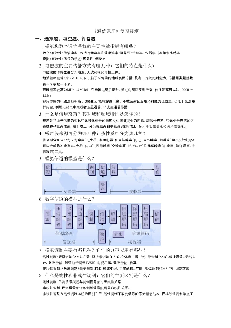 《通信原理》复习提纲.doc_第1页