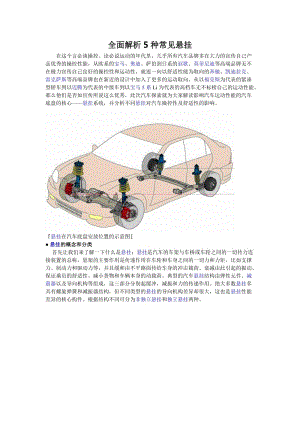 典型的多連桿獨(dú)立懸掛結(jié)構(gòu)圖.doc