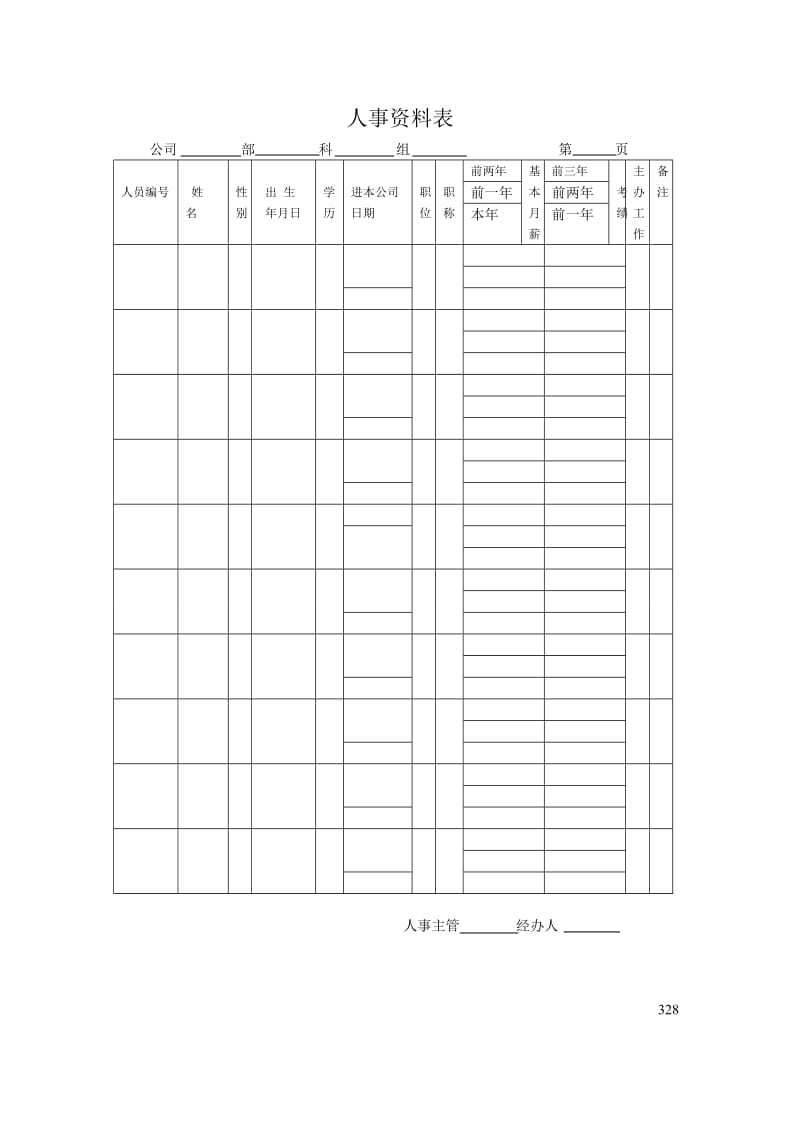 公司管理表格大全.doc_第2页