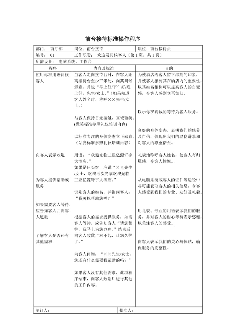 酒店前台接待SOP.doc_第3页