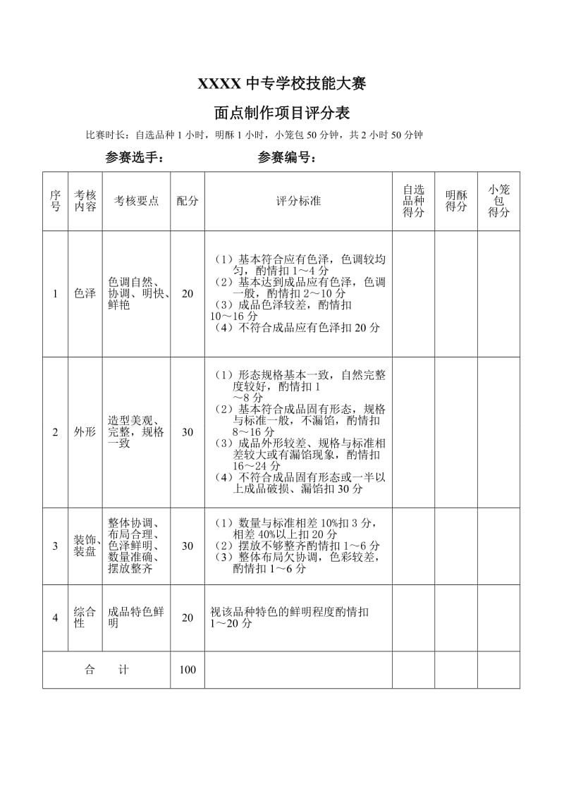 面点制作评分标准.doc_第1页