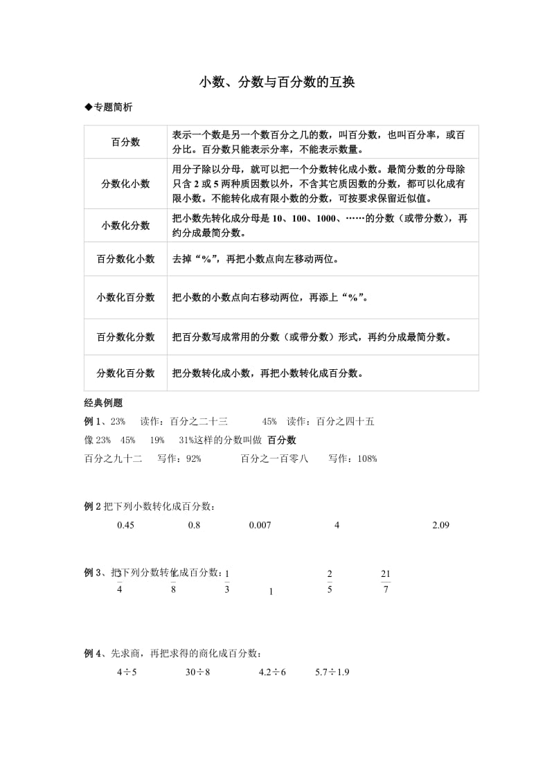 小数分数百分数互换.doc_第1页