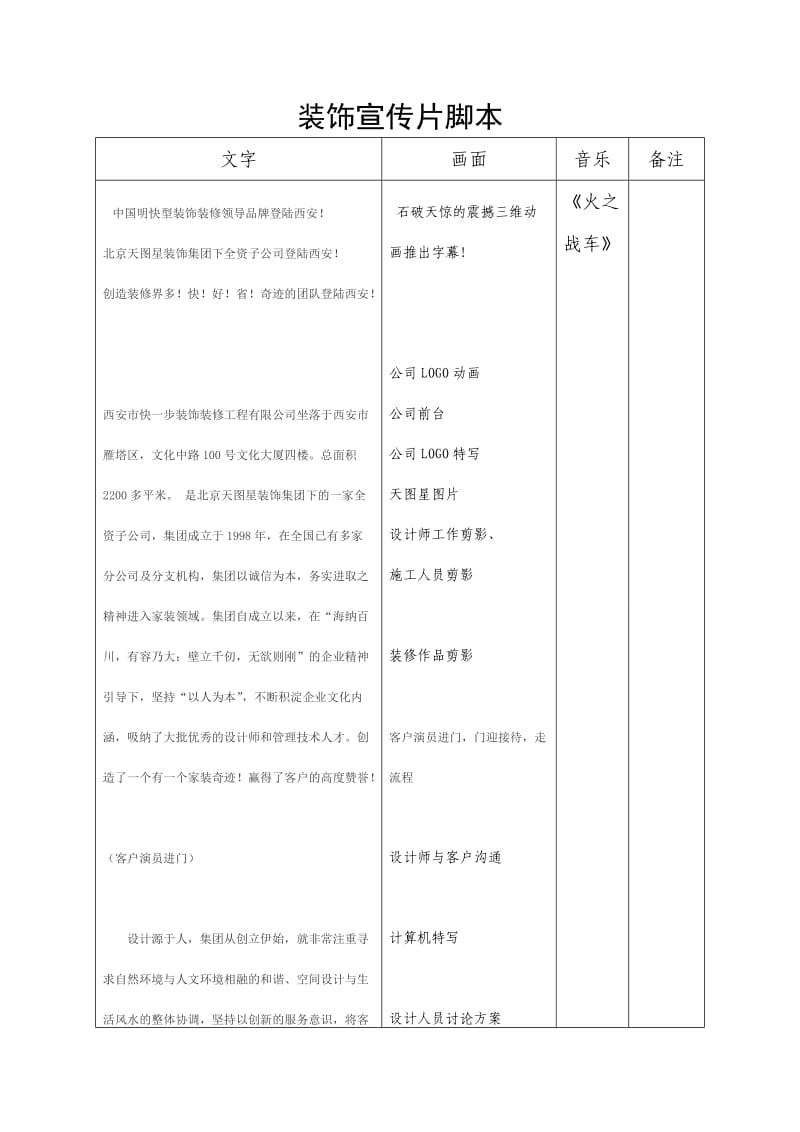 装饰宣传片脚本.doc_第1页