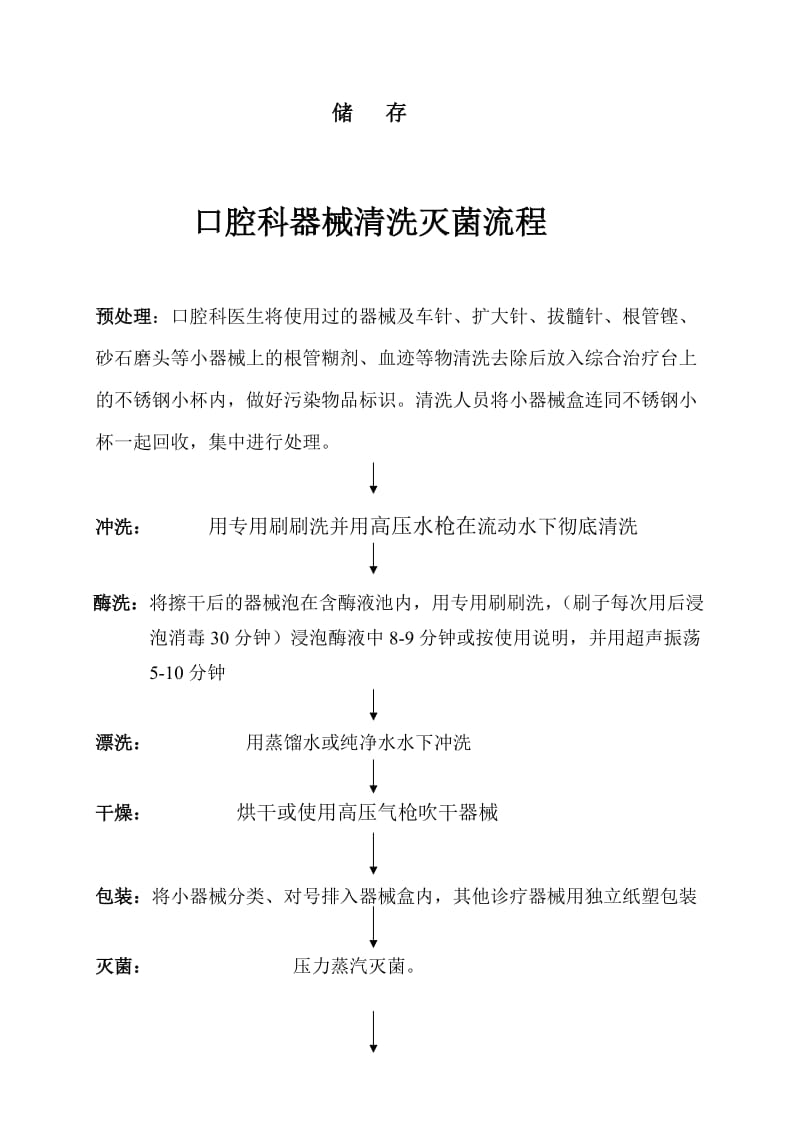 口腔科器械清洗灭菌流程.doc_第2页