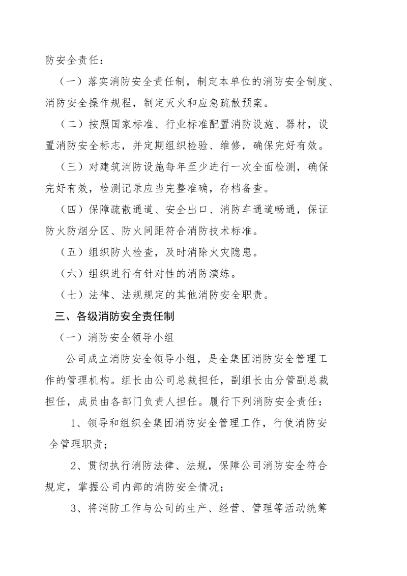 xxx集团消防安全管理责任制实施办法.doc_第2页