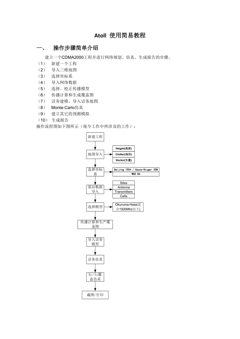 Atoll使用简易教程CDMA网络.doc_第1页