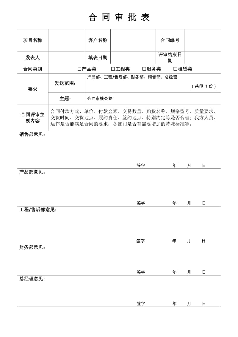 合同评审表模板.doc_第1页