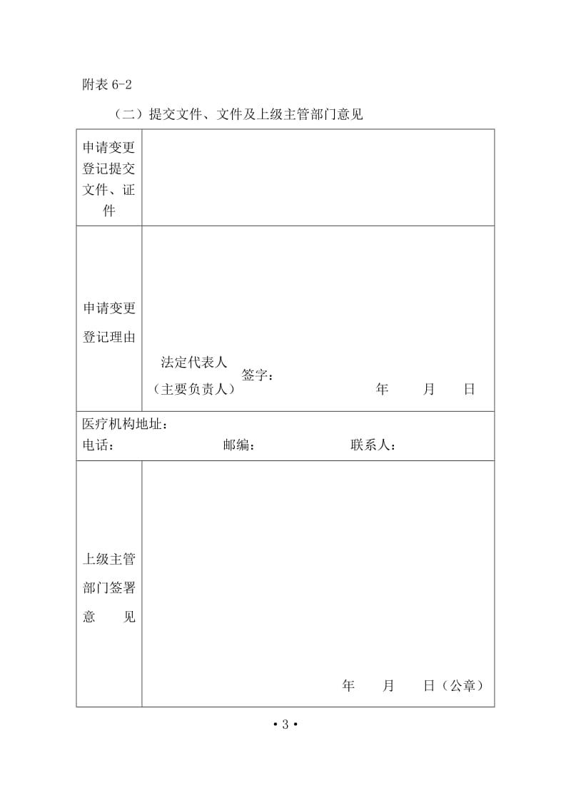 医疗机构申请变更登记注册表.doc_第3页