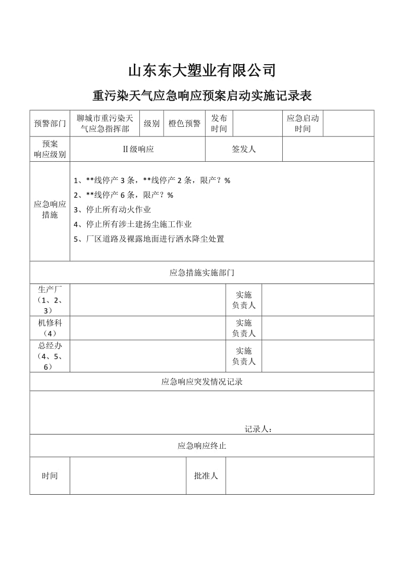 重污染天气应急响应启动实施记录表.doc_第3页