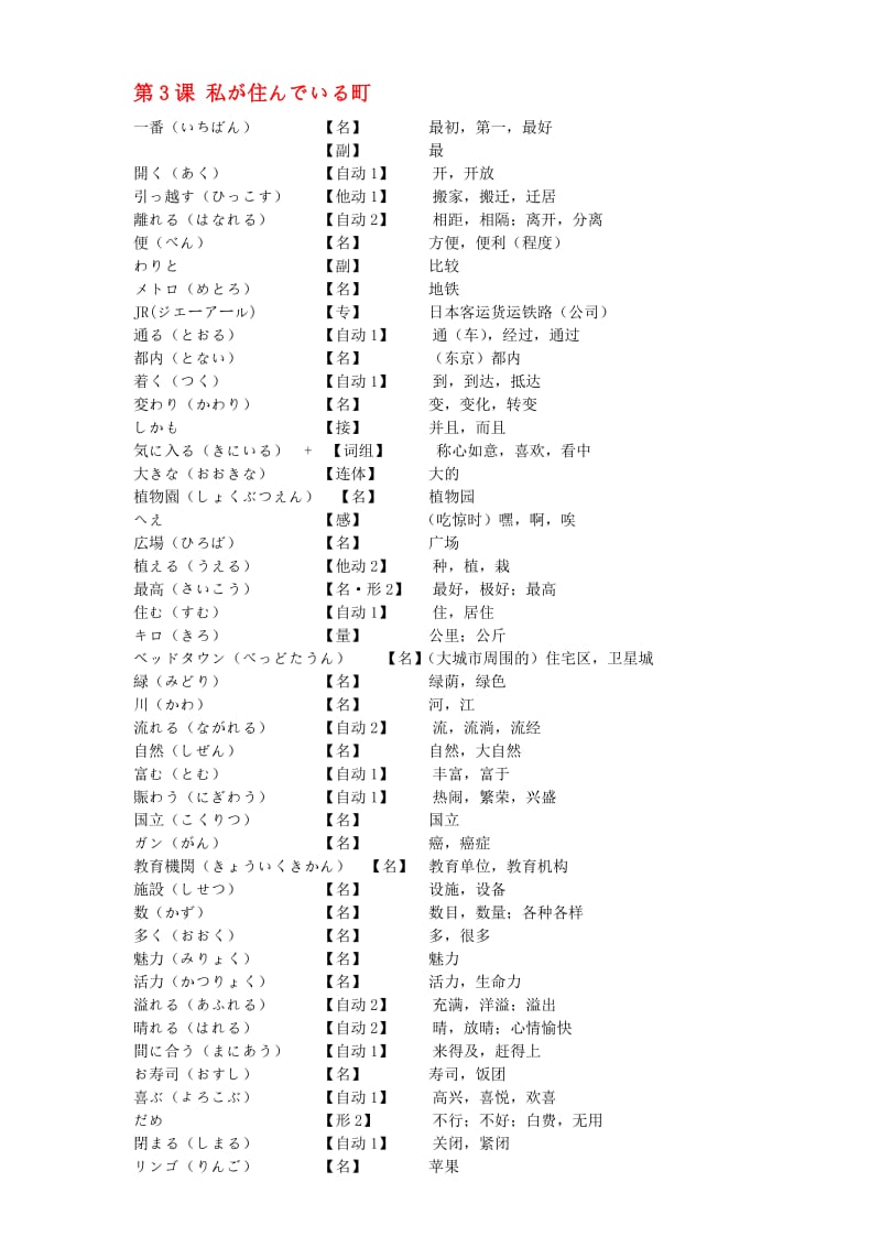 新大学日语标准教程(基础篇2)-单词.doc_第3页