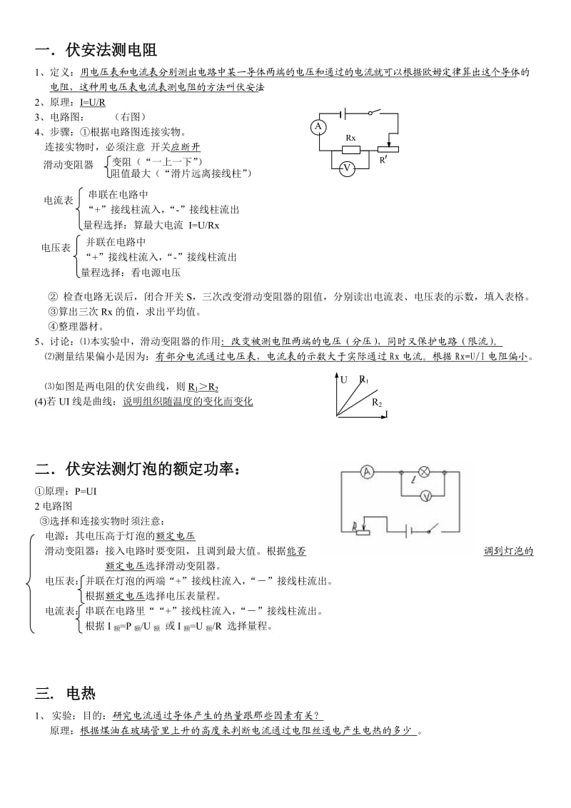 初中物理实验总结.doc_第1页