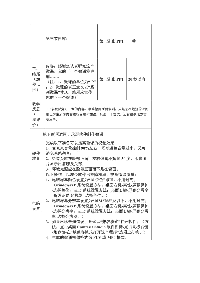 微课教学设计参考模板.doc_第2页