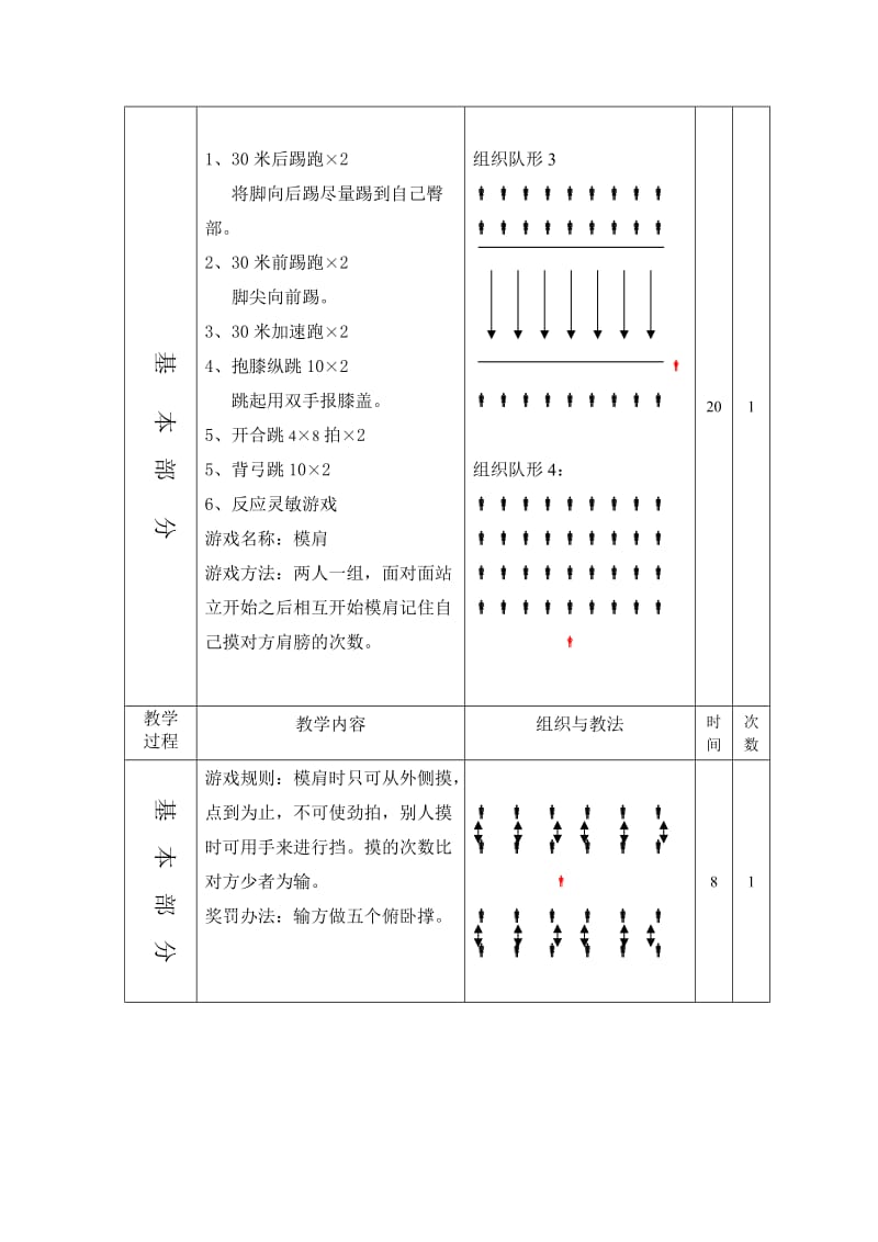 高一身体素质练习教案.doc_第3页