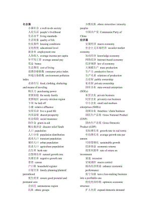 大學(xué)英語六級翻譯高頻詞匯.doc