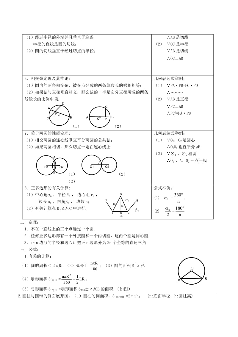 中考数学几何(圆)专题训练.doc_第2页