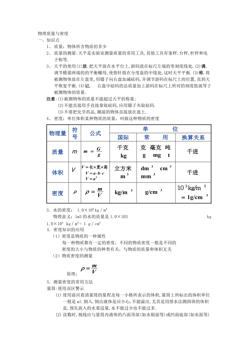 初中物理质量与密度.doc_第1页