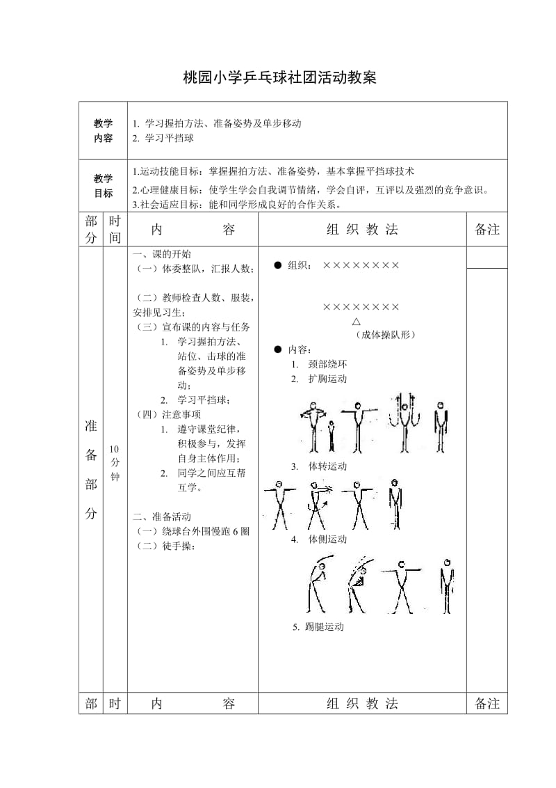 桃园小学乒乓球社团活动教案.doc_第2页