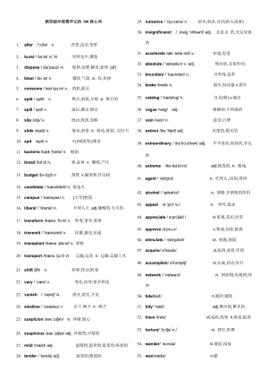 大學(xué)英語四級700高頻詞匯(帶音標修正版).doc