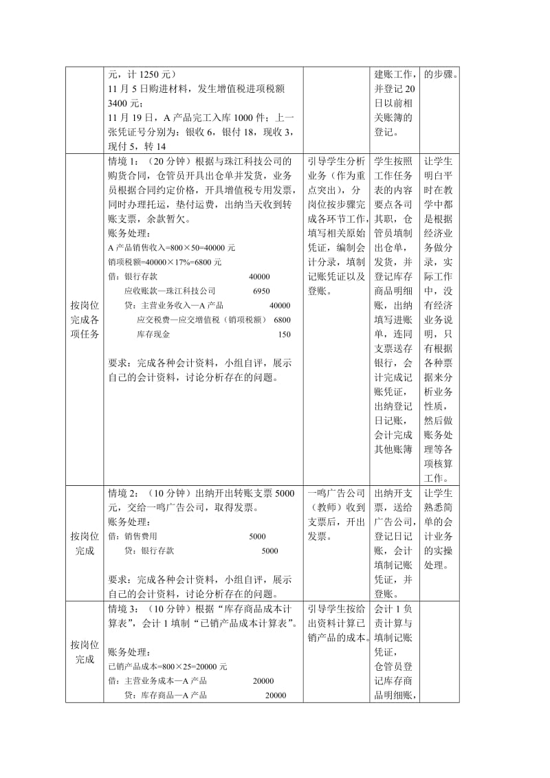 产品销售过程的核算教学设计.doc_第3页