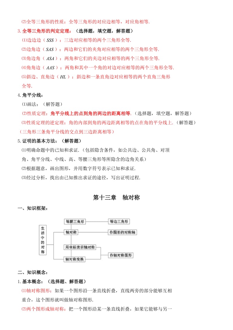 初二数学期中考试重点知识点复习.doc_第3页