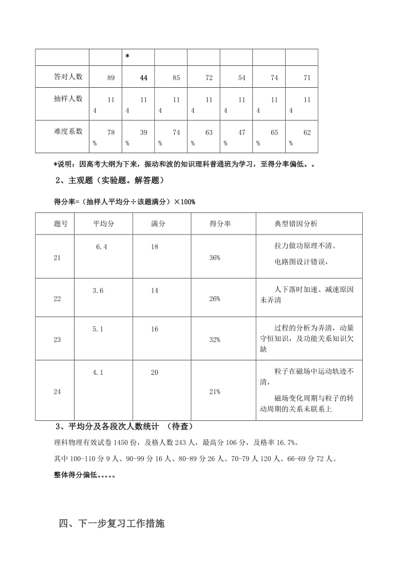 高三物理模拟考试试卷分析.doc_第3页