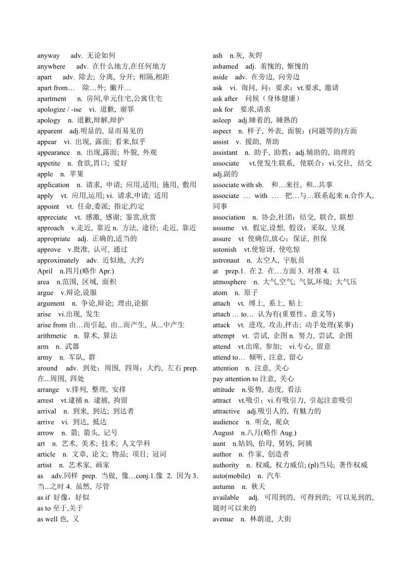 公共英语专升本3800个英语单词.doc_第3页