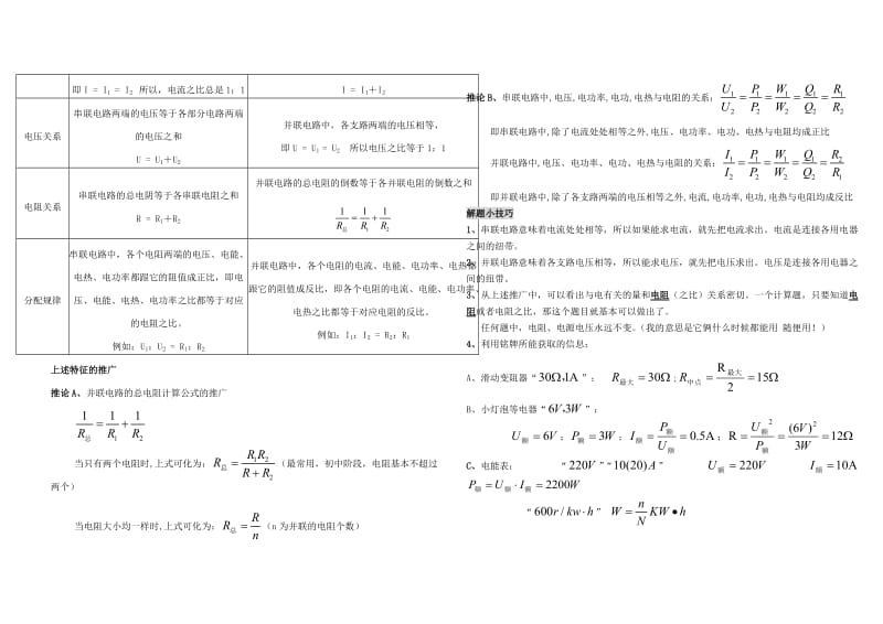 初中物理电学公式总结及详解.doc_第3页