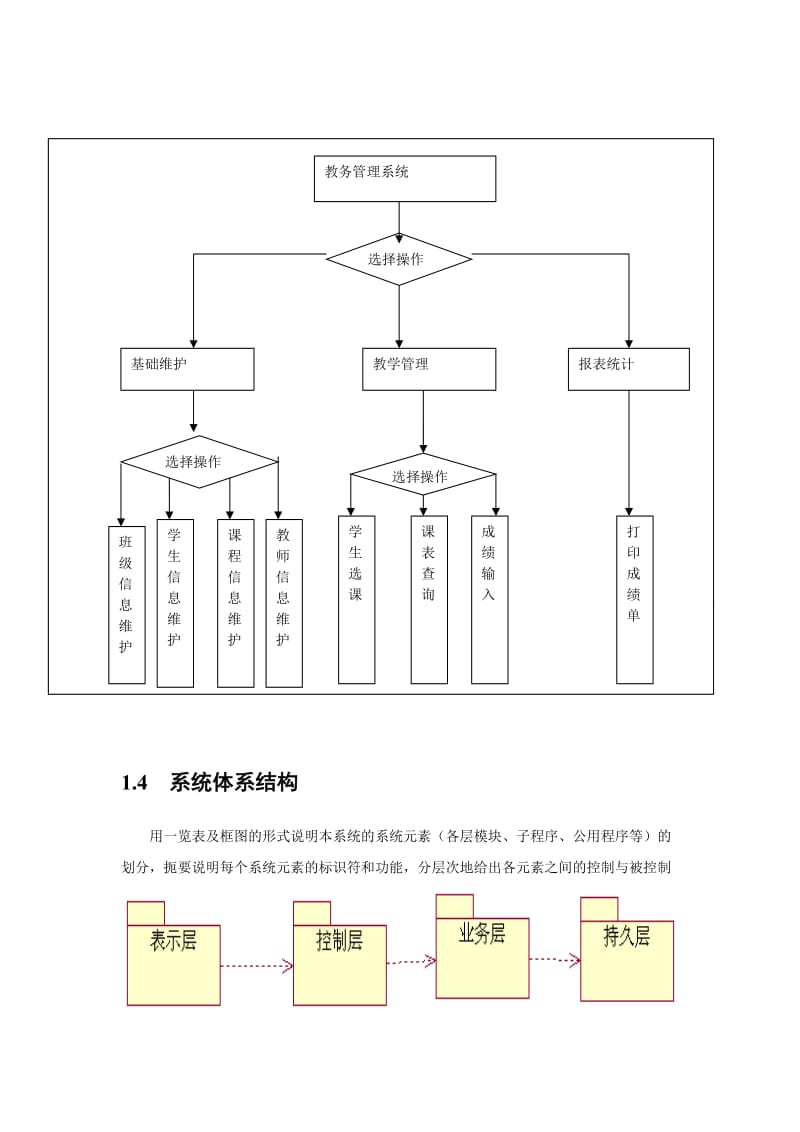 教务管理系统(概要设计及详细设计).doc_第2页