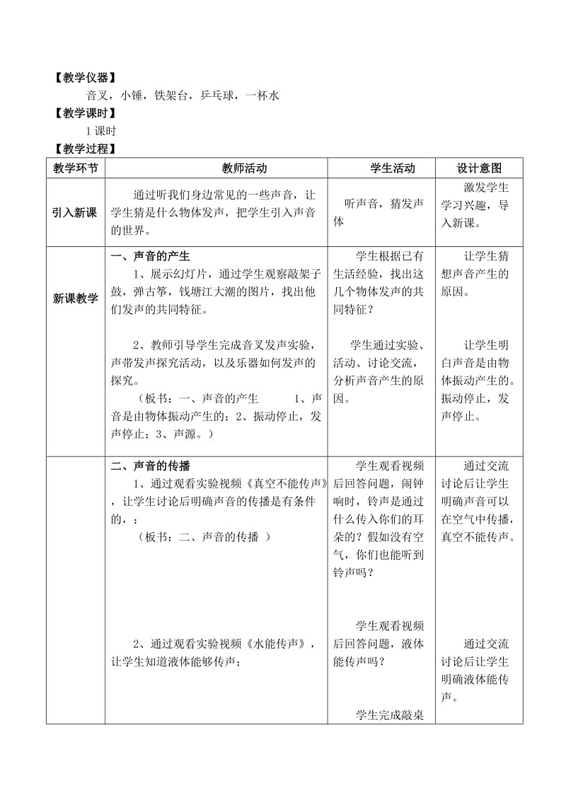 《声音的产生与传播》教学设计.doc_第2页