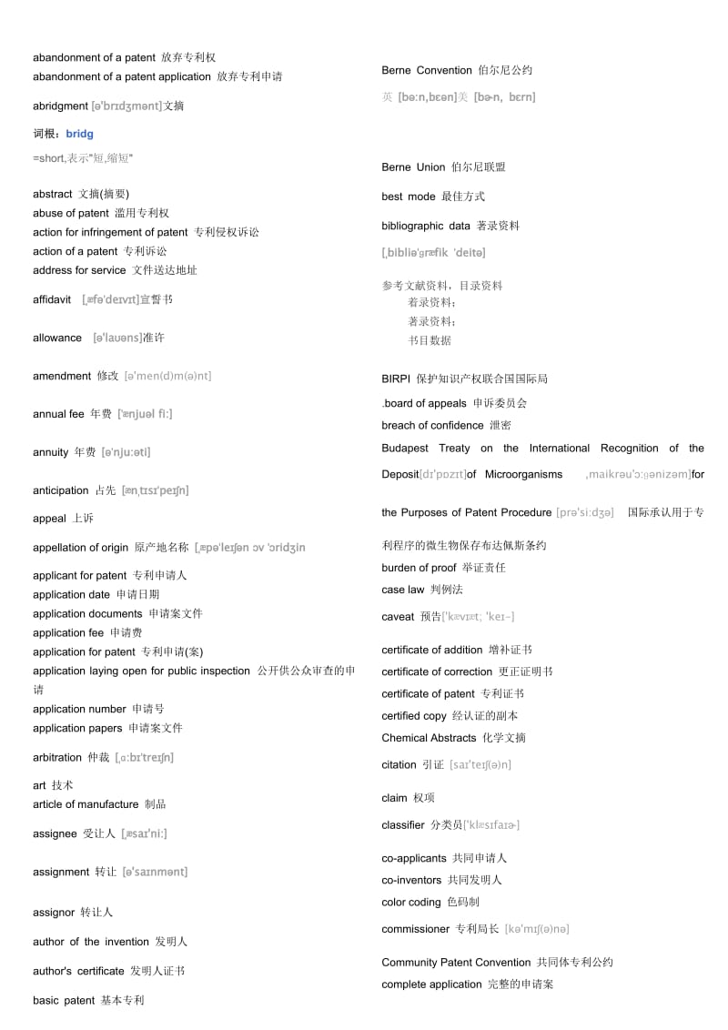 知识产权英语词汇.doc_第1页