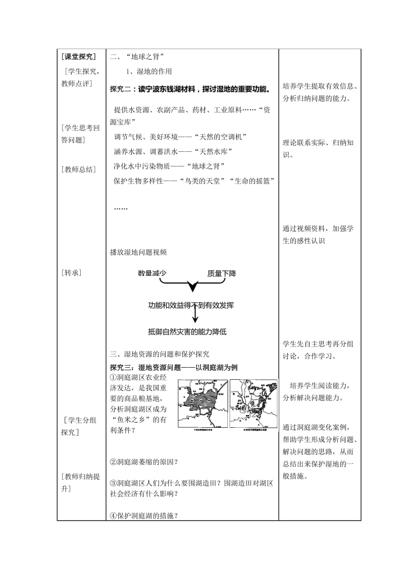 湿地资源的开发与保护教学设计.doc_第3页