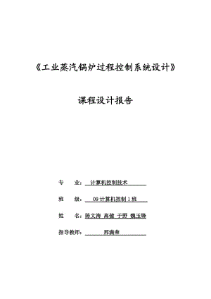 工業(yè)蒸汽鍋爐過程控制系統(tǒng)設計.doc