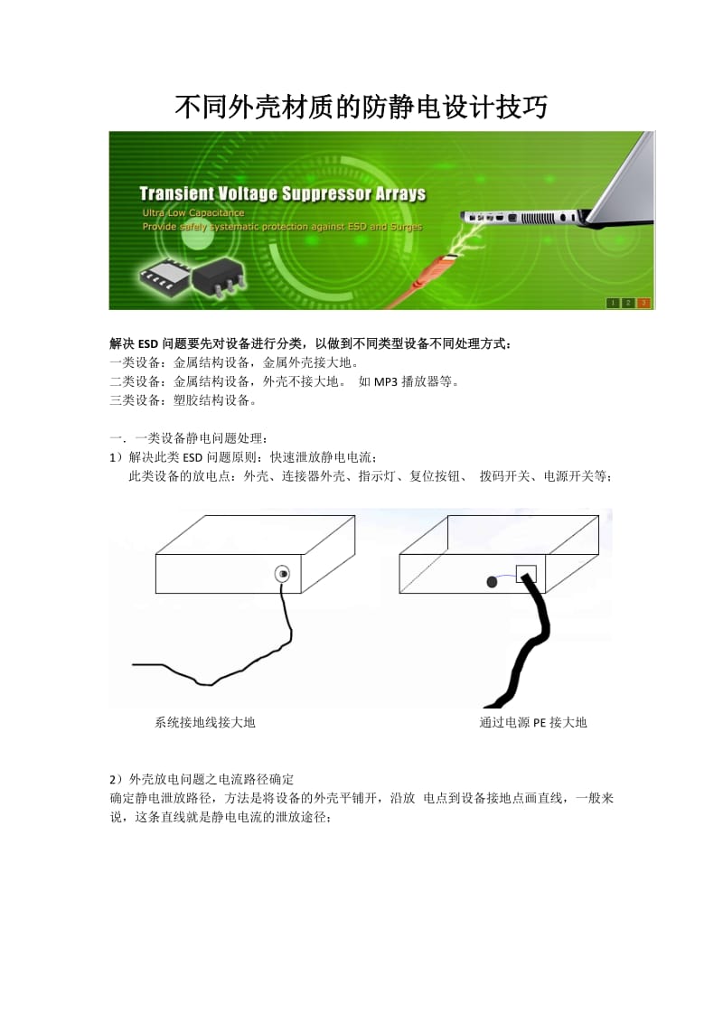 不同外壳材质的防静电设计技巧.doc_第1页