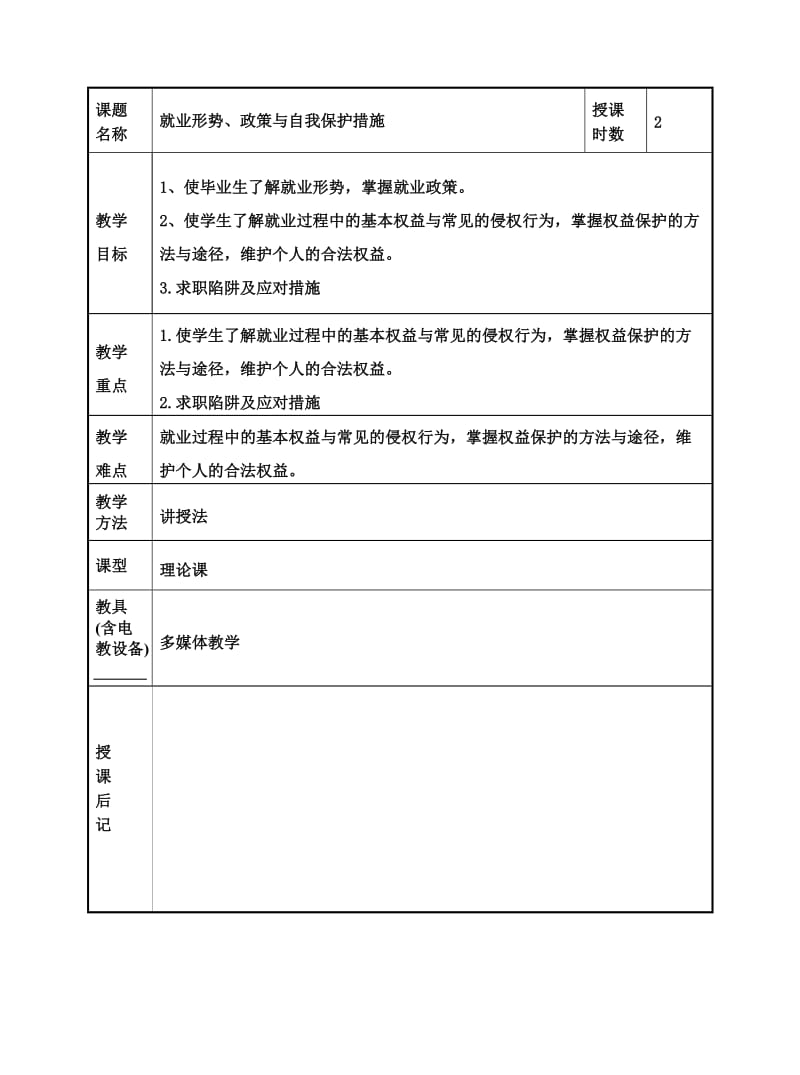 毕业生就业指导教案.doc_第1页