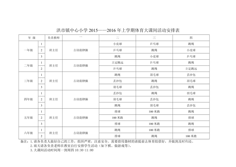 中心小学大课间活动安排表.doc_第3页