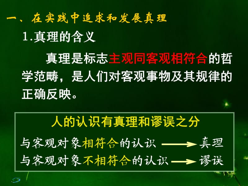 高二政治必修4课件：2.6.2在实践中追求和发展真理 （新人教版）ppt课件_第3页