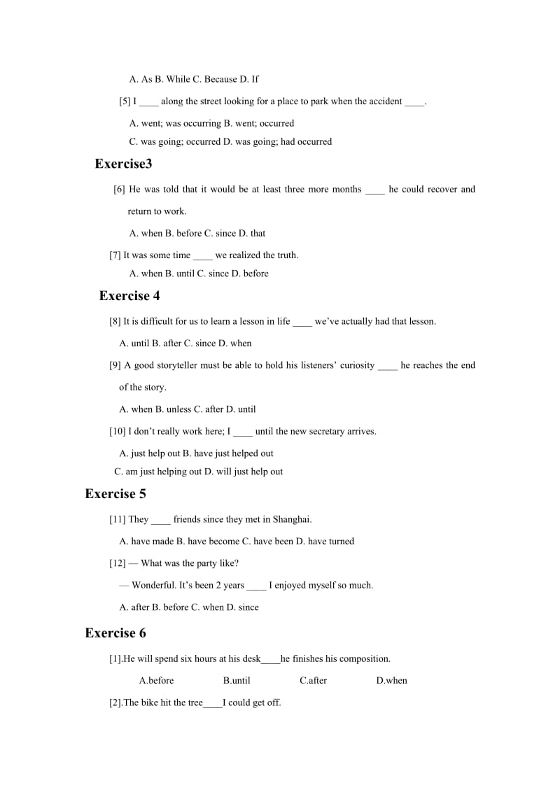 新版译林9Aunit1-4语法复习巩固练习.doc_第3页